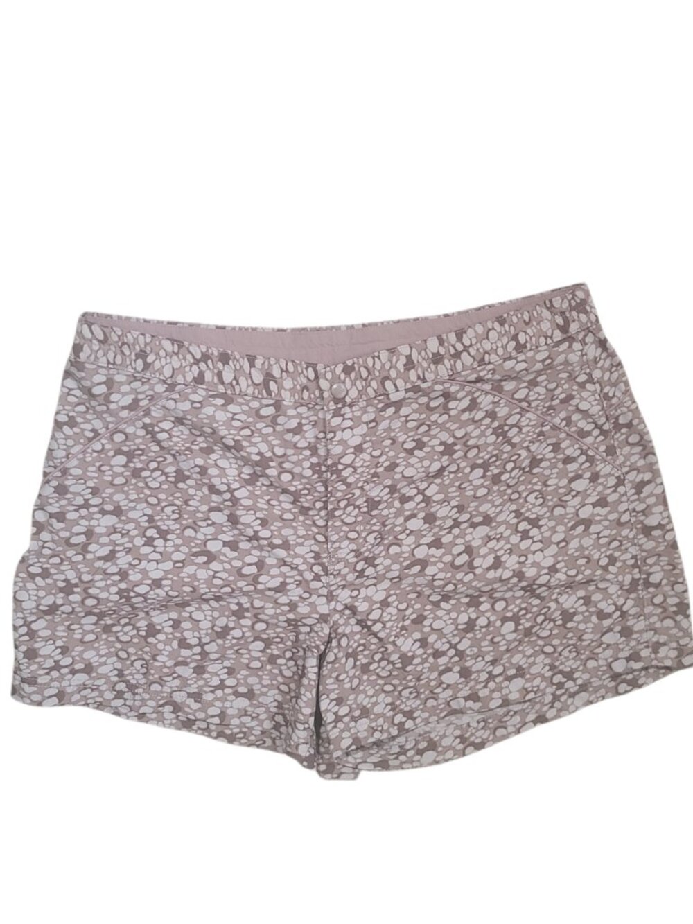 Columbia Women’s Outdoor Shorts Size 16 Brown Pebble Print Hiking Golf Outdoor